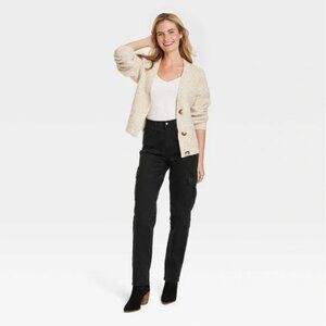 Universal Thread black high-rise cargo jeans